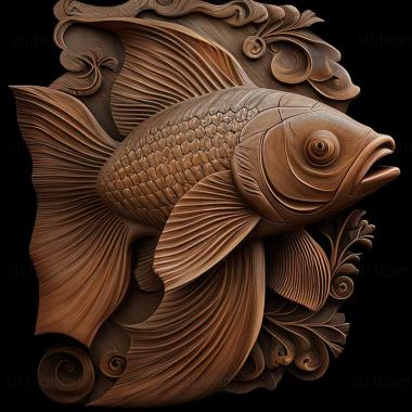 3D model Amazonian mollinesia fish (STL)